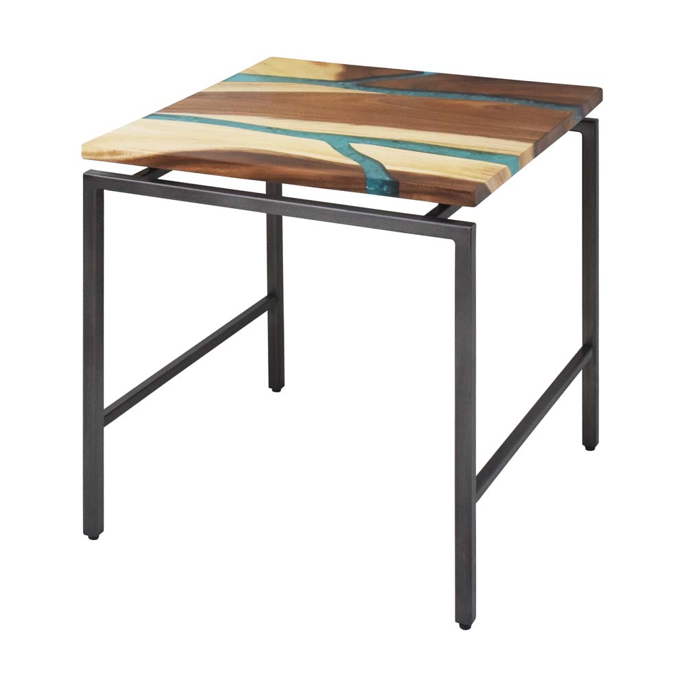 Elrond Teal End Table INA Home and Living