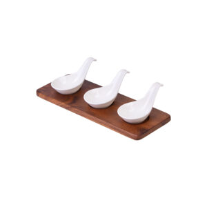 SPOON HOLDER B WITH 3 CERAMIC SPOONS